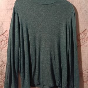POPSUGAR Teal Long Sleeve Top